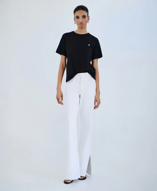 63-2134-BLACK-01-550x668h.jpg T-shirt με μεταλλικό μονόγραμμα - Image 1