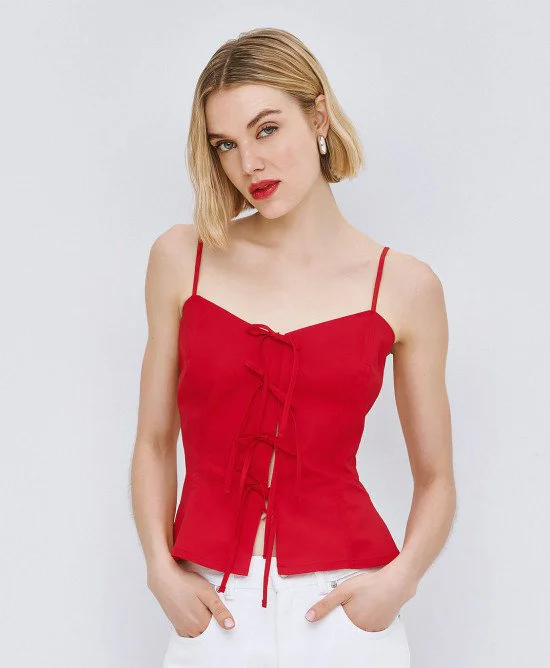 63-2034-RED-01-550x668h.jpg Τοπ peplum με κορδόνια - Image 1