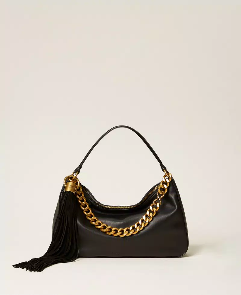 262TB7207_00006_01 Large Liliane leather bag with charm - Image 1